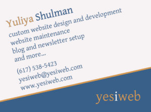 YesIWeb - custom web design and development