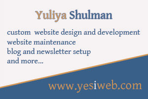 Yes I Web - custom web design and development