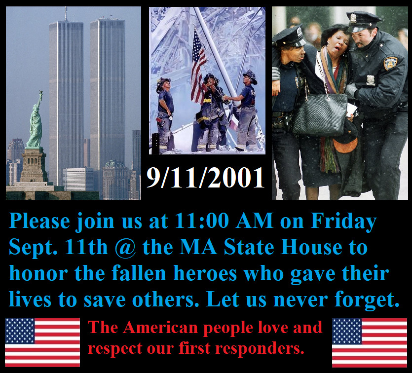 9/11 Rally in Remembrance of the First Responders Fallen on that Fateful Day of 2001