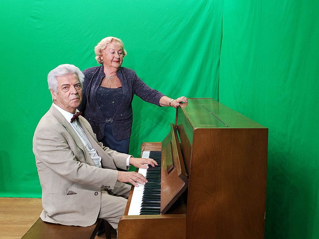 Alla Tsibulskaya and Boris Fogel at TipTop Audio & Video Studios