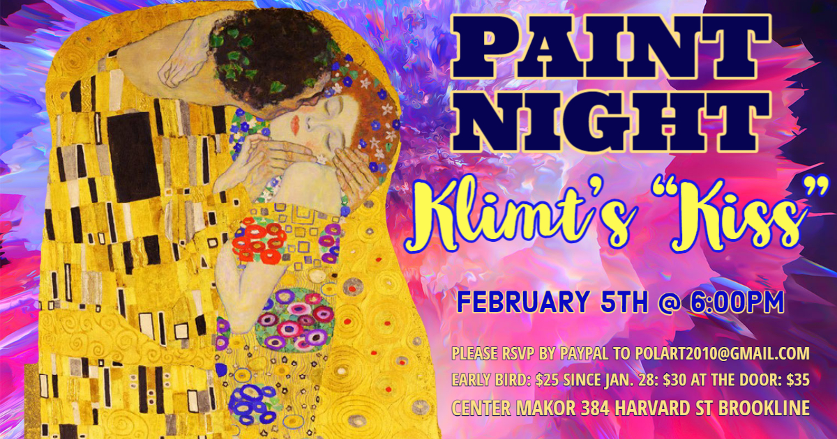 Paint Night Klimt's “Kiss”