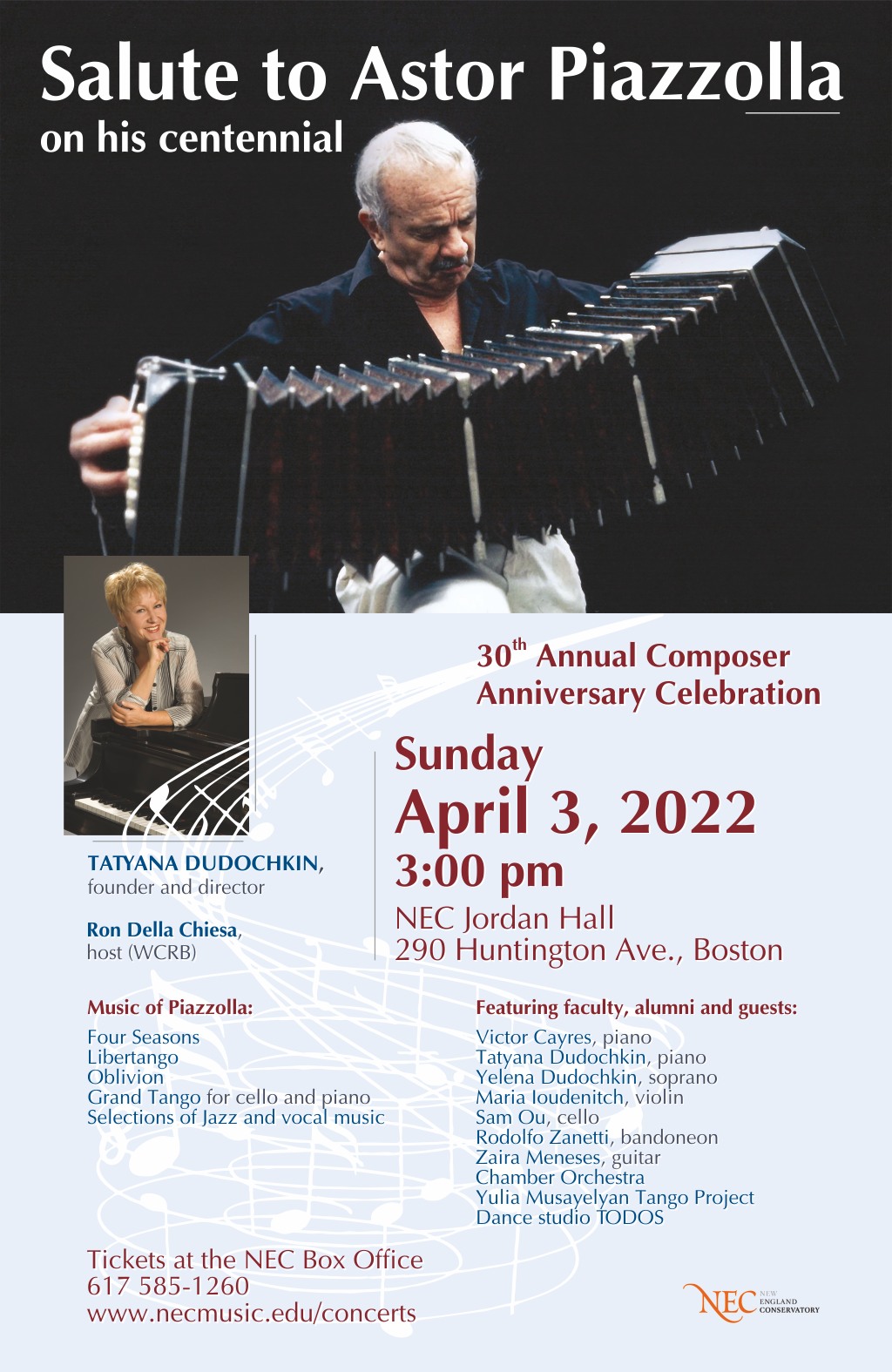 Salute to Astor Piazzolla: 30th Annual Composer Anniversary Celebration