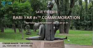 Babi Yar 81th Commemoration