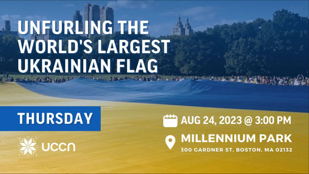 Unfurling the World's Largest Ukrainian Flag in Boston