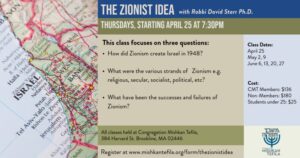 The Zionist Idea with Rabbi David Starr, Ph.D.