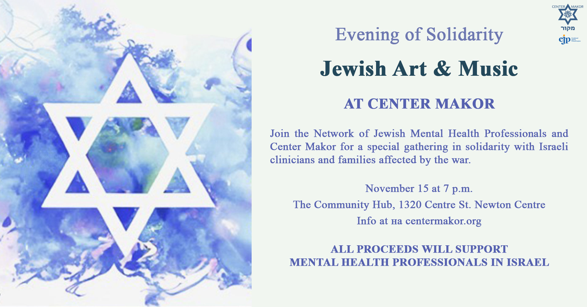 Evening of Solidarity. Jewish Art & Music.
