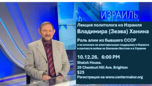 Роль алии из бывшего СССР и ее влияние на электоральную политику в Израиле в контексте войны на Ближнем Востоке и в Украине