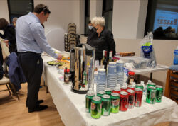 Reception before the event