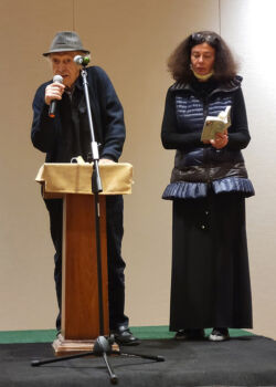Simon (Semyon) Rudyak, a Holocaust survivor, with daughter Rada Rudyak