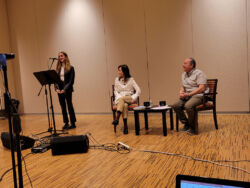 Margarita Gokun Silver presenting her book I Named My Dog Pushkin (and Other Immigrant Tales)