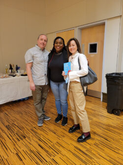 Margarita Gokun Silver presenting her book I Named My Dog Pushkin (and Other Immigrant Tales): after the presentation