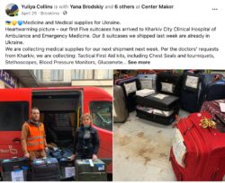Medical Supplies to Ukraine