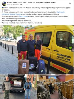 Medical Supplies to Ukraine