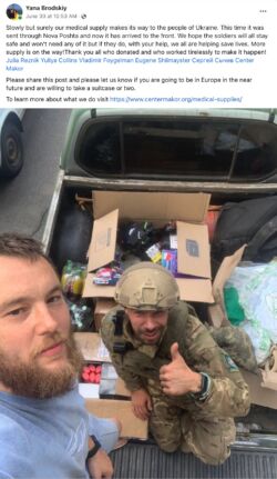 Medical Supplies to Ukraine