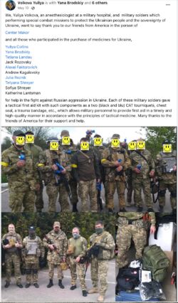 Medical Supplies to Ukraine