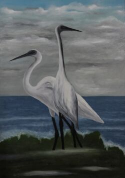 PRINT - 200$. 90X100 Oil on canvas Couple זוג