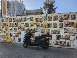 Mission to Israel. The Refugees Square in Tel Aviv.