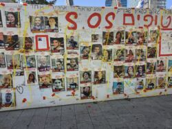 Mission to Israel. The Refugees Square in Tel Aviv.